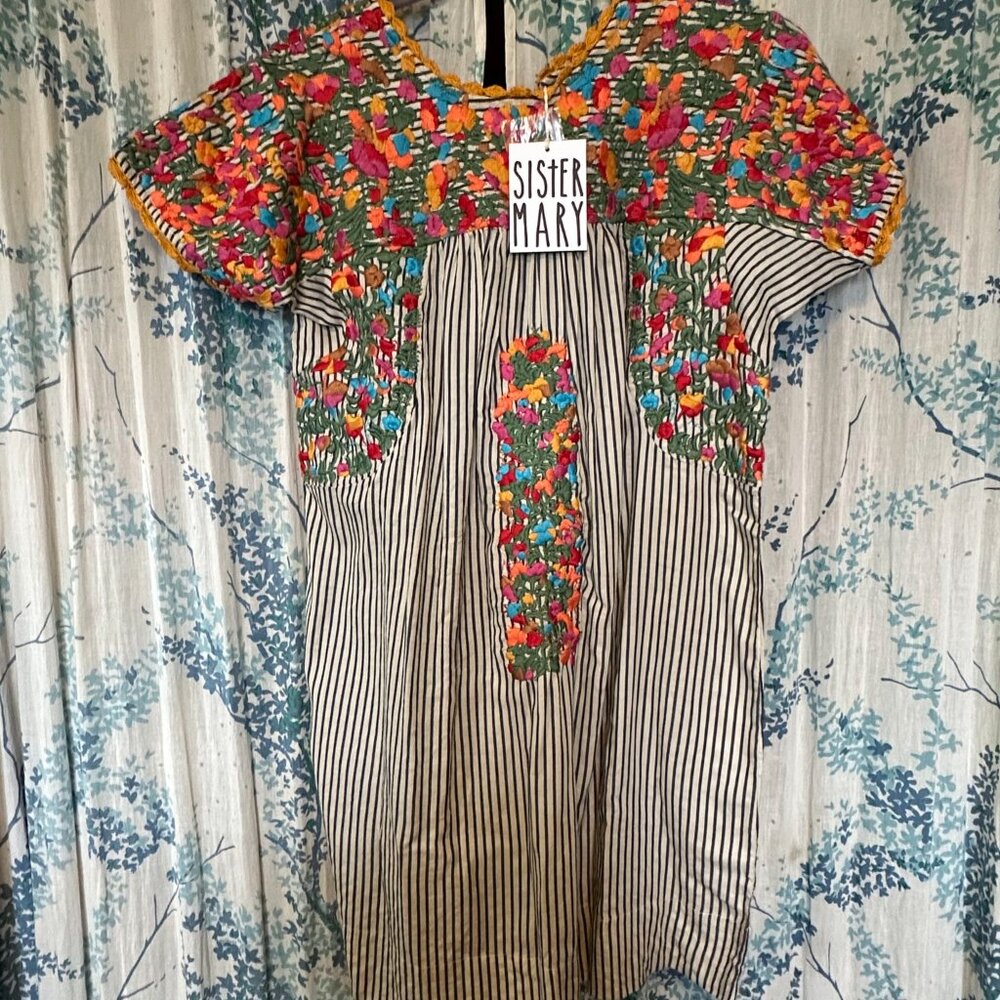Sister Mary NWT small embroidered dress